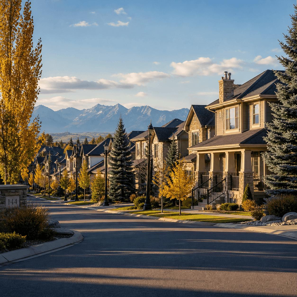 Calgary NW homes with mountain views