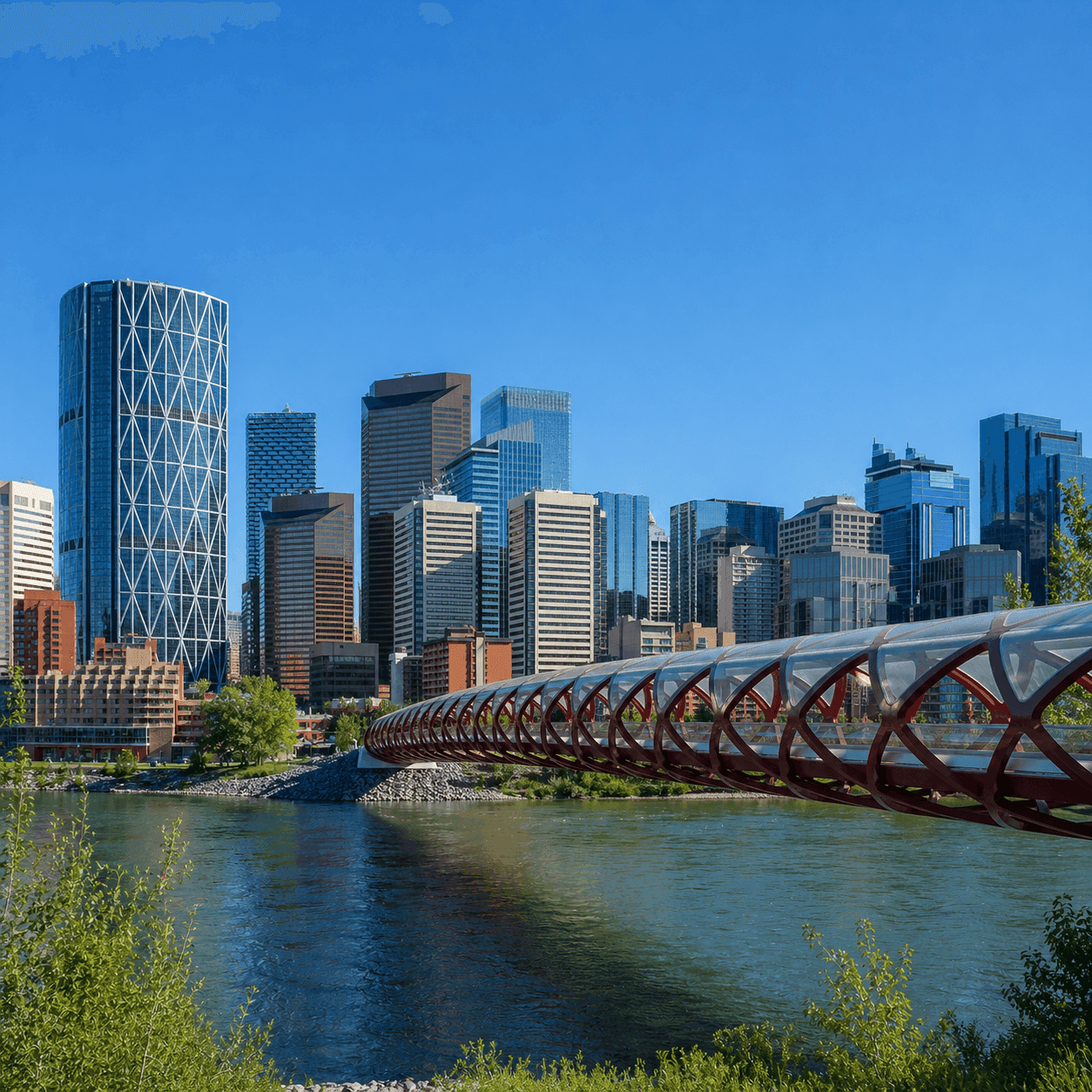 Calgary city centre skyline